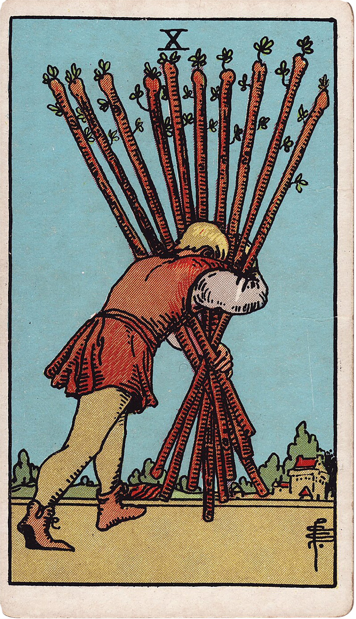 10 of Wands Tarot card